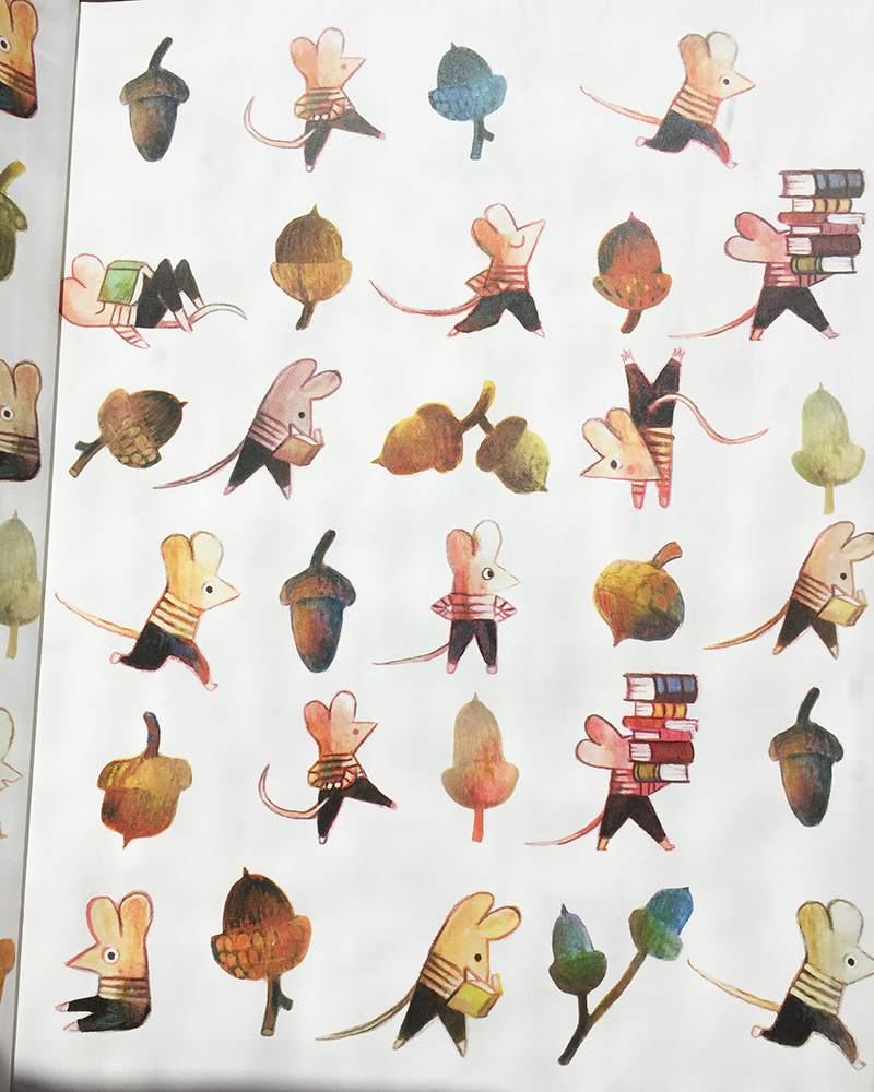 endpaper of Mina by Matthew Forsythe