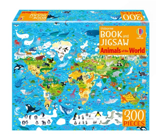 Usborne Book and Jigsaw Animals of the World - Bags of Books